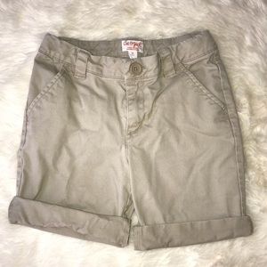 Girl’s Khaki Uniform Shorts